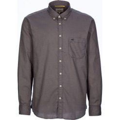 Koszula "Jack" - Regular fit - w kolorze beżowo-granatowym. Niebieskie koszule męskie Camel Active, m, bez wzorów, z bawełny, button down, bez rękawów. W wyprzedaży za 87,95 zł.