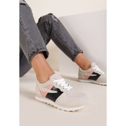 Beżowe Buty Sportowe Halisure. Brązowe buty sportowe damskie Renee, bez wzorów, sportowe. Za 79,99 zł.