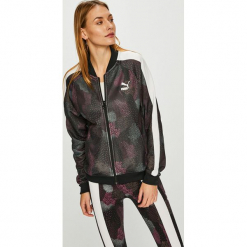 Puma - Bluza. Szare bluzy z kieszeniami damskie Puma, l, z bawełny, bez kaptura. Za 299,90 zł.