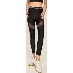 Liu Jo - Legginsy. Czarne spodnie damskie Liu Jo, s, z aplikacjami, z elastanu. Za 369,90 zł.