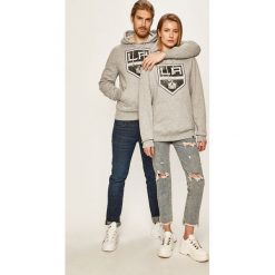 47brand - Bluza. Szare bluzy damskie 47brand, s, z nadrukiem, z bawełny, bez rękawów, z kapturem. W wyprzedaży za 199,90 zł.