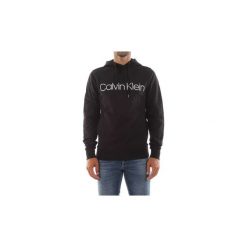 Bluzy Calvin Klein Jeans K10K102726 COTTON LOGO SWEAT HOODIE. Czarne bluzy męskie Calvin Klein Jeans, xxl, bez wzorów, z jeansu, bez kołnierzyka, bez rękawów, bez kaptura. Za 337,30 zł.
