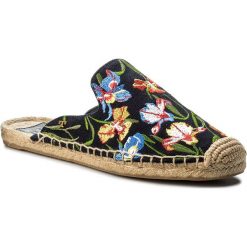 Espadryle TORY BURCH - Max Embrioidered Espadrille Slide 46913 Perfect Nany/Painted Iris 449. Czarne espadryle damskie Tory Burch, bez wzorów, ze skóry, bez obcasa. W wyprzedaży za 599,00 zł.