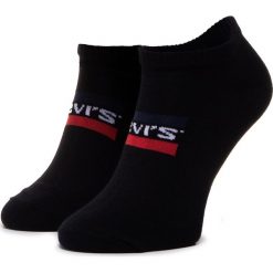 Zestaw 2 par niskich skarpet unisex LEVI'S - 37157-0165 Black. Czarne skarpetki damskie bez wzorów, z elastanu. Za 29,00 zł.