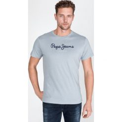 Pepe Jeans Eggo Koszulka Niebieski Szary. Szare podkoszulki męskie Pepe Jeans, l, z nadrukiem, z bawełny, z krótkim rękawem. Za 145,95 zł.