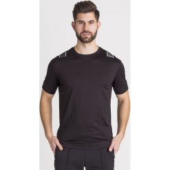 T-SHIRT Emporio Armani. Czarne t-shirty męskie Emporio Armani, s, bez wzorów, z okrągłym kołnierzem. Za 384,30 zł.