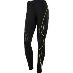 Legginsy sportowe damskie: Viking Legginsy Ingrid long czarno-limonkowe r. S (9501813)