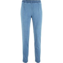 Legginsy dżinsowe "SKINNY" bonprix niebieski "medium bleached". Niebieskie jeansy damskie bonprix, z jeansu. Za 74,99 zł.