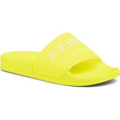 Klapki ICEBERG - 20EID1703 Giallo. Żółte klapki damskie Iceberg, bez wzorów, z tworzywa sztucznego, bez obcasa. W wyprzedaży za 239,00 zł.