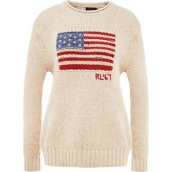 Polo Ralph Lauren Sweter oatmeal multi. Szare swetry klasyczne damskie marki Polo Ralph Lauren, xl, z jedwabiu. Za 839,00 zł.