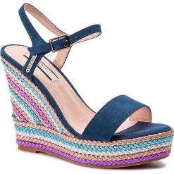 Espadryle PEPE JEANS - Ohara Rainbow PLS90378 Pop Blue 570. Niebieskie espadryle damskie Pepe Jeans, bez wzorów, z jeansu, bez obcasa, na obcasie. W wyprzedaży za 259,00 zł.