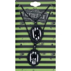 Beetlejuice Silhouette Naszyjnik czarny. Czarne naszyjniki damskie marki Beetlejuice, szklane. Za 62,90 zł.