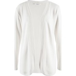 Bluzy damskie: Bluza rozpinana z polaru bonprix biel wełny