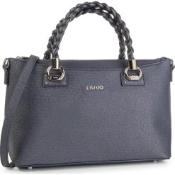 Torebka LIU JO - M Satchel N69169 E0087 Midnight 90013. Niebieskie torebki klasyczne damskie Liu Jo, bez wzorów, ze skóry ekologicznej, klasyczne, bez dodatków. Za 649,00 zł.