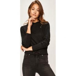 G-Star Raw - Bluza. Czarne bluzy damskie G-Star RAW, s, bez wzorów, z elastanu, bez rękawów, z kapturem. W wyprzedaży za 299,90 zł.