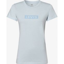 Levi's - T-shirt damski, niebieski. Niebieskie t-shirty damskie Levi's®, s, z nadrukiem, z bawełny, bez kołnierzyka. Za 99,95 zł.