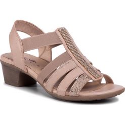 Sandały GO SOFT - WI23-BETTY-02 Beige. Brązowe klapki damskie GO SOFT, bez wzorów, ze skóry, bez obcasa. Za 129,99 zł.
