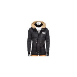 Kurtki męskie: KURTKA MĘSKA ZIMOWA PARKA C308 – CZARNA