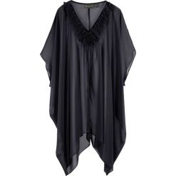 Tunika plażowa bonprix czarny. Czarne tuniki damskie marki bonprix, z tkaniny. Za 89,99 zł.