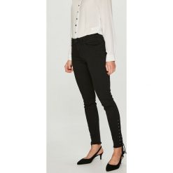 Answear - Jeansy. Czarne jeansy damskie ANSWEAR, s, bez wzorów, z elastanu. W wyprzedaży za 89,90 zł.