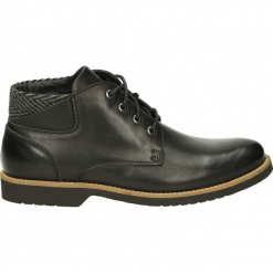 Botki męskie - 6403-1-7 NERO. Szare botki męskie Venezia, ze skóry. Za 249,00 zł.