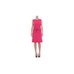 Sukienki krótkie Moschino J04305424. Fioletowe sukienki damskie MOSCHINO, bez wzorów, bez kołnierzyka, z krótkim rękawem, krótkie, mini. Za 2152,64 zł.