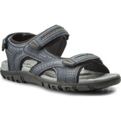 Sandały GEOX - U S.Strada D U8224D 0BC50 C4422 Navy/Dk Grey. Niebieskie klapki męskie Geox, z materiału. Za 299,00 zł.