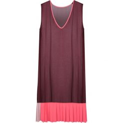 Twin-Set Sukienka "Transparent Dress". Sukienki damskie Twin Set, na co dzień, bez wzorów, z tkaniny, z kontrastowym kołnierzykiem, bez rękawów, proste. Za 149,00 zł.