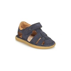 Sandały Dziecko Shoo Pom CRESPIN TONTON NUBUCK. Niebieskie sandały chłopięce Shoo Pom, z nubiku, bez zapięcia. Za 289,00 zł.