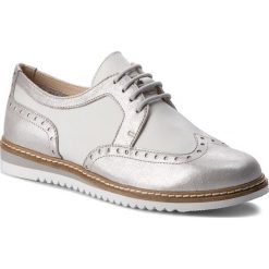 Oxfordy CAPRICE - 9-23603-20 Silver Multi 925. Szare jazzówki damskie marki Caprice, na płaskiej podeszwie. W wyprzedaży za 189,00 zł.