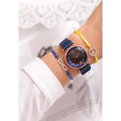 Granatowa Bransoletka Infinity. Niebieskie bransoletki damskie marki other. Za 19,99 zł.