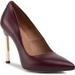 Szpilki R.POLAŃSKI - 0808 Bordo Lico. Czerwone półbuty damskie R.Polański, bez wzorów, ze skóry, eleganckie, bez obcasa, na obcasie, bez zapięcia. Za 269,00 zł.