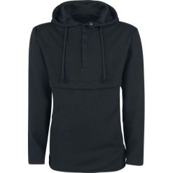 Bluzy męskie: Doomsday Basic Button Hoodie Bluza z kapturem czarny