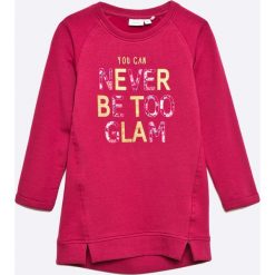 Name it - Bluza dziecięca 92-128 cm. Brązowe bluzy dziewczęce Name it, z nadrukiem, z elastanu, bez rękawów, bez kaptura. W wyprzedaży za 49,90 zł.