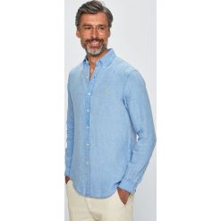 Polo Ralph Lauren - Koszula. Niebieskie koszule męskie Polo Ralph Lauren, s, bez wzorów, ze lnu, casualowe, polo, z długim rękawem. Za 559,90 zł.