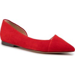 Baleriny CAPRICE - 9-24203-24 Red Suede 524. Czerwone baleriny damskie Caprice, bez wzorów, z zamszu, klasyczne, bez obcasa, na płaskiej podeszwie. Za 239,00 zł.