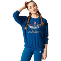 Bluzy rozpinane damskie: Adidas Originals Bluza damska Originals TRF Sweatshirt niebieska r. 38 (AY8400)
