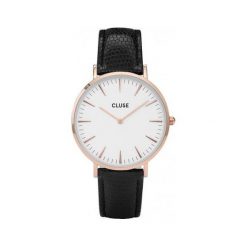 Cluse La Bohème Rose Gold White/Black Lizard CL18037. Czerwone zegarki damskie Cluse, ze stali. W wyprzedaży za 336,00 zł.