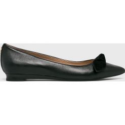 Lauren Ralph Lauren - Baleriny. Czarne baleriny damskie marki Lauren Ralph Lauren, z gumy. W wyprzedaży za 379,90 zł.