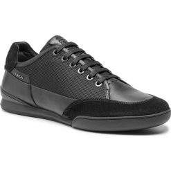 Sneakersy GEOX - U Kristof A U920EA 08511 C9999 Black. Czarne sneakersy męskie Geox, na co dzień, bez wzorów, ze skóry, bez zapięcia. W wyprzedaży za 339,00 zł.