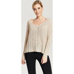 Sweter w kolorze beżowym. Brązowe swetry damskie Zabaione, Hailys, m, bez wzorów, bez rękawów, bez kaptura. W wyprzedaży za 49,95 zł.