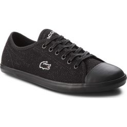 Trampki LACOSTE - Ziane Sneaker 318 4 Caw 7-36CAW005302H Czarny. Czarne półbuty damskie Lacoste, bez wzorów, z gumy, bez zapięcia. W wyprzedaży za 259,00 zł.