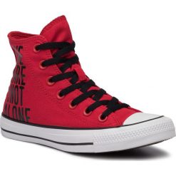 Trampki CONVERSE - Ctas Hi 165467C Enamel Red/White. Czerwone trampki i tenisówki damskie Converse, bez wzorów, z gumy, bez zapięcia. W wyprzedaży za 229,00 zł.