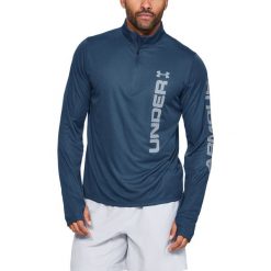 Under Armour Speed Stride Split Koszulka Niebieski. Niebieskie podkoszulki męskie Under Armour, s, z nadrukiem, z poliesteru, z długim rękawem. Za 257,95 zł.