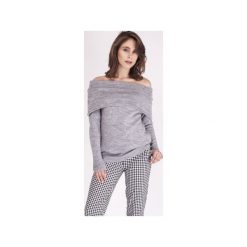 Sweter w stylu hiszpańskim, SWE127 szary MKM. Szare swetry damskie Mkm swetry, s, bez wzorów, z dzianiny, bez rękawów, bez kaptura. Za 118,00 zł.