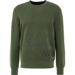 Rag & bone WRAP AROUND Bluza army. Zielone bluzy męskie marki rag & bone, xl, bez wzorów, z elastanu, bez kołnierzyka, bez rękawów, bez kaptura. Za 859,00 zł.