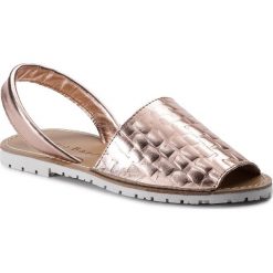 Sandały SERGIO BARDI - Ambra SS127317619AB 721. Różowe klapki damskie Sergio Bardi, bez wzorów, ze skóry, bez obcasa. W wyprzedaży za 129,00 zł.
