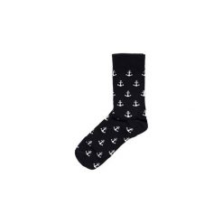 ANCHOR SOCKS. Niebieskie skarpetki męskie marki The Hive, bez wzorów. Za 35,00 zł.