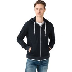 Armani Exchange Bluza Niebieski. Niebieskie bluzy męskie Armani Exchange, m, z nadrukiem, z elastanu, bez kołnierzyka, bez rękawów, bez kaptura. Za 557,95 zł.