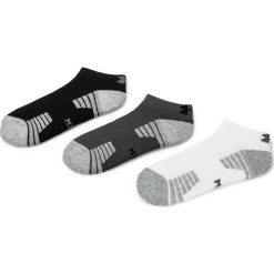 Zestaw 3 par niskich skarpet męskich UNDER ARMOUR - Heatgear Tech Locut Socks 3Pk 1312430-040 Biały Czarny Szary. Szare skarpetki męskie Under Armour, bez wzorów, z elastanu. Za 69,95 zł.